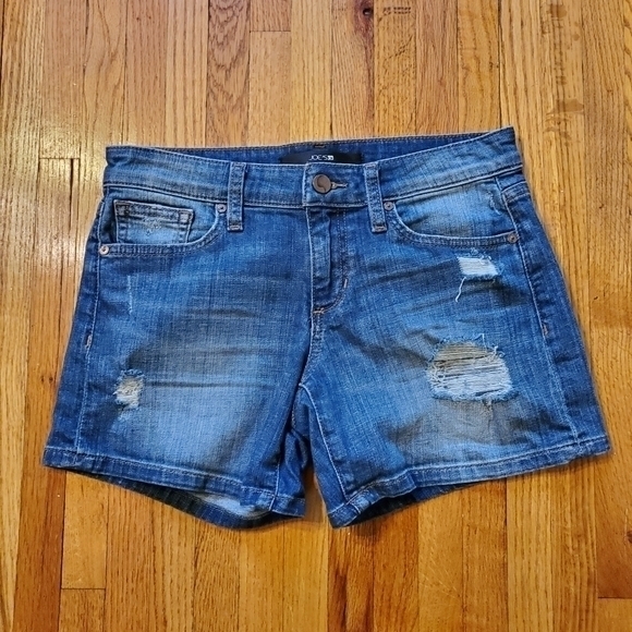 JOE'S JEANS MARYLEE DISTRESSED‎ DENIM SHORTS - Picture 3 of 8